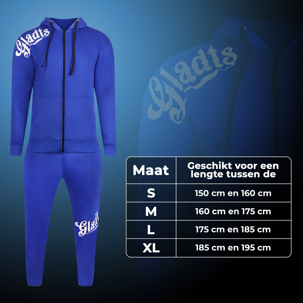 Gladts joggingspak Royal Blue