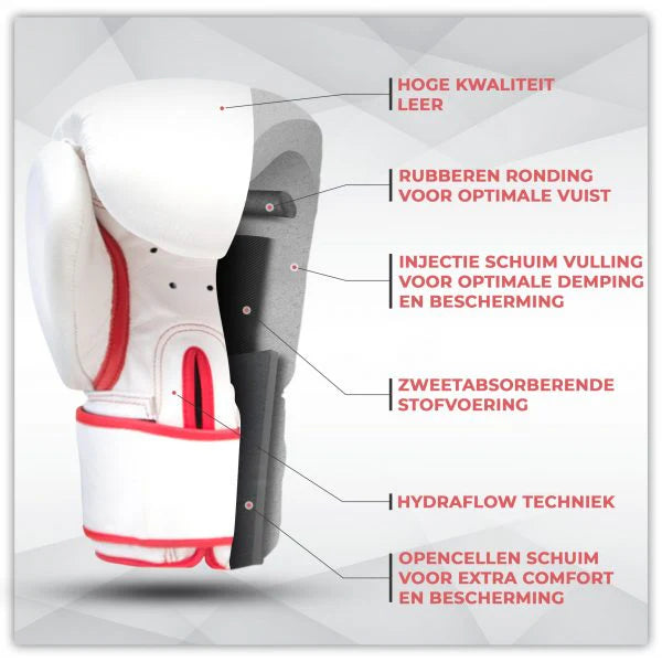 Bokshandschoen BG TR Wit