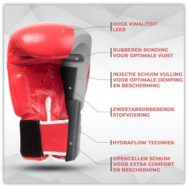 Bokshandschoen BG TR rood