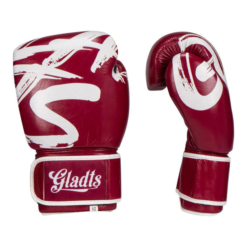 Boxing gloves Bordeaux red