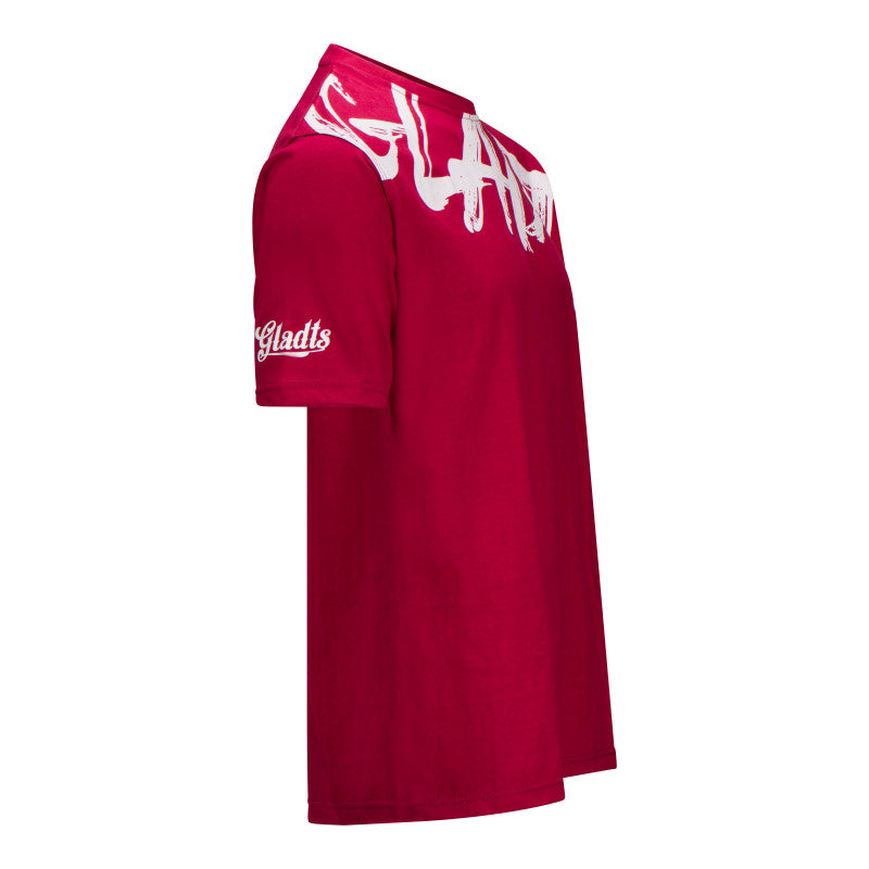Sports shirt Bordeaux red / White