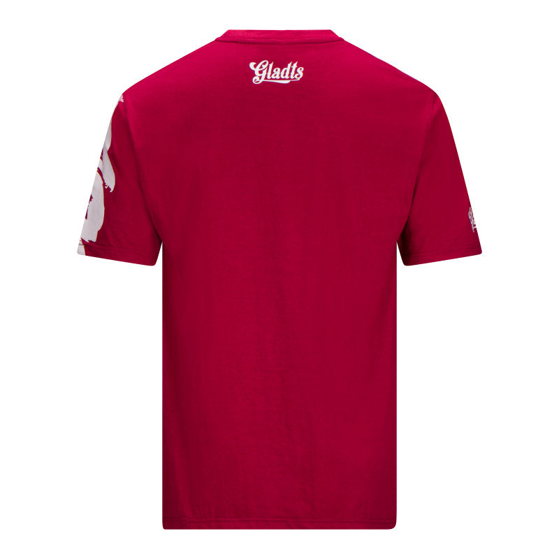 Sports shirt Bordeaux red / White