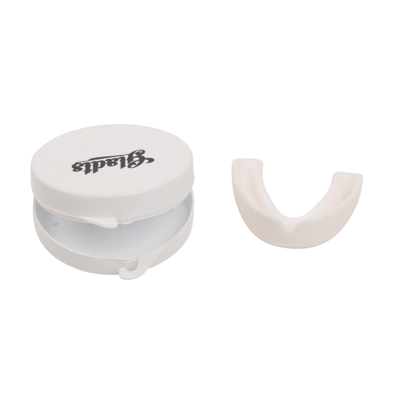 Gladts Gebitsbeschermer en opbergdoosje vechtsport-boksen-kickboksen-hockey-rugby en alle andere sporten