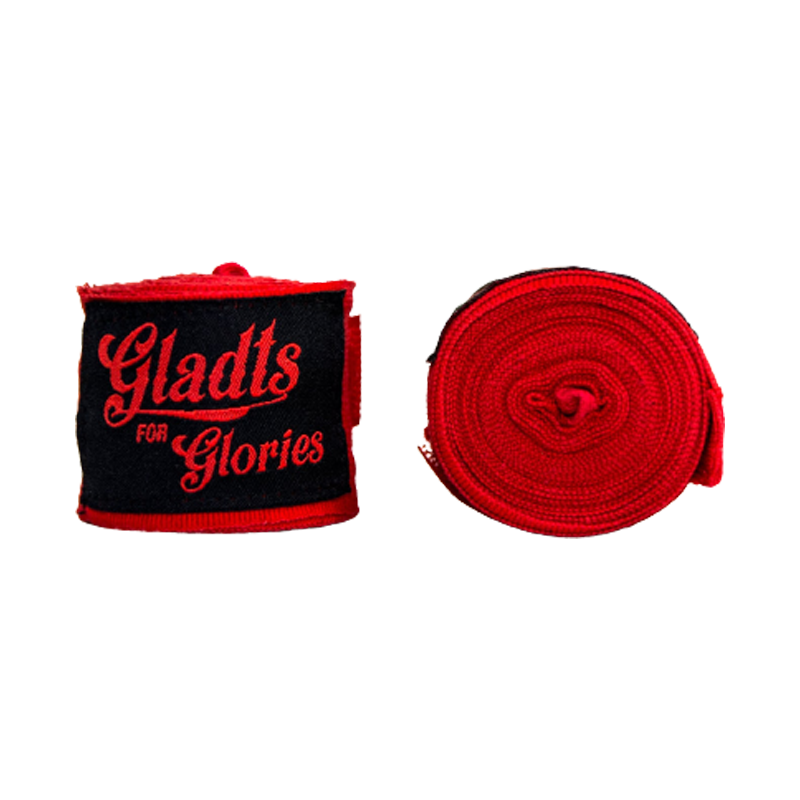 Gladts bandages – zwart, blauw of rood – 460 cm – boksen – kickboksen -thaiboksen – mma