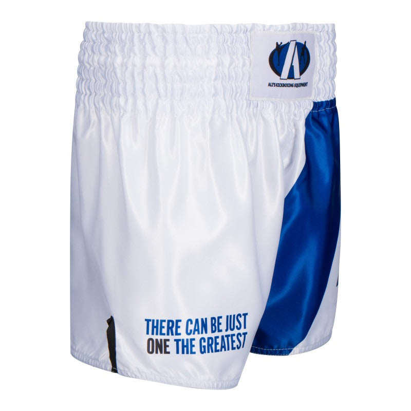 Ali’s Fightgear “Legacy” – Fightshort – Blauw / Wit